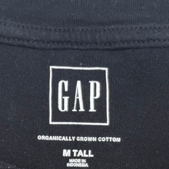 Gap Black & Gold Graphic T-Shirt Womens Size Medium Tall - Picture 4 of 6